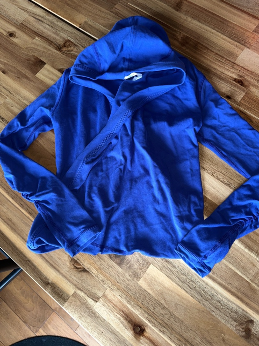 Ivivva Royal Blue cocoon Long Sleeve Hooded Tee